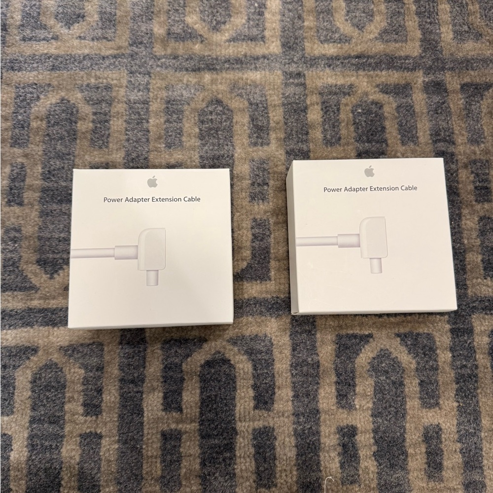 2 Apple Power Adapter Extension Cable in White